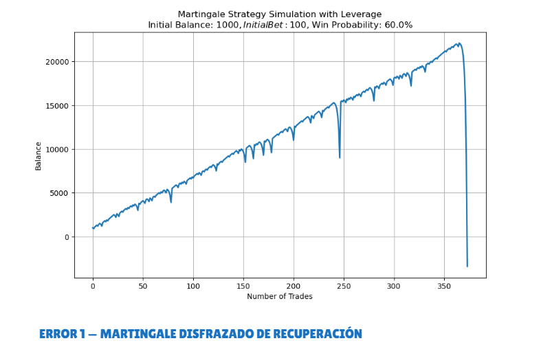 Simulación de estrategia martingala con colapso final